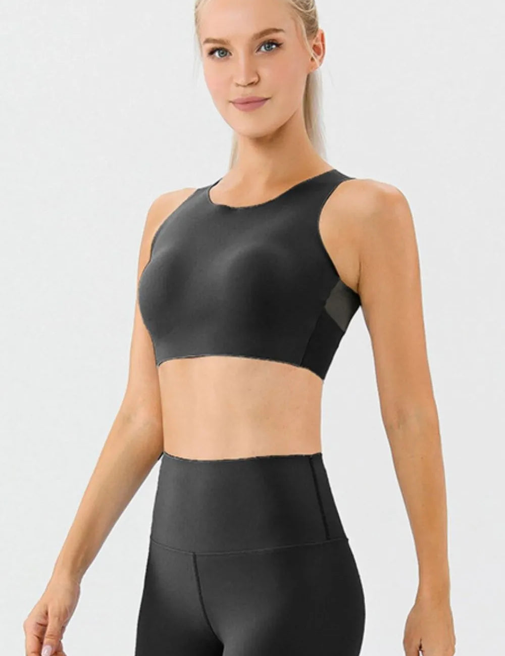 Women's bra, round neck