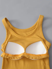 Everyday Tank Top for Women – Black Shelf Bra – Chaotic Fashion