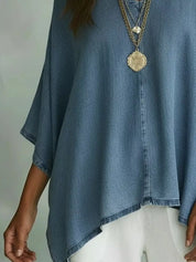 Batwing Tee for Women – Light Blue Colorway – Chaotic Fashion