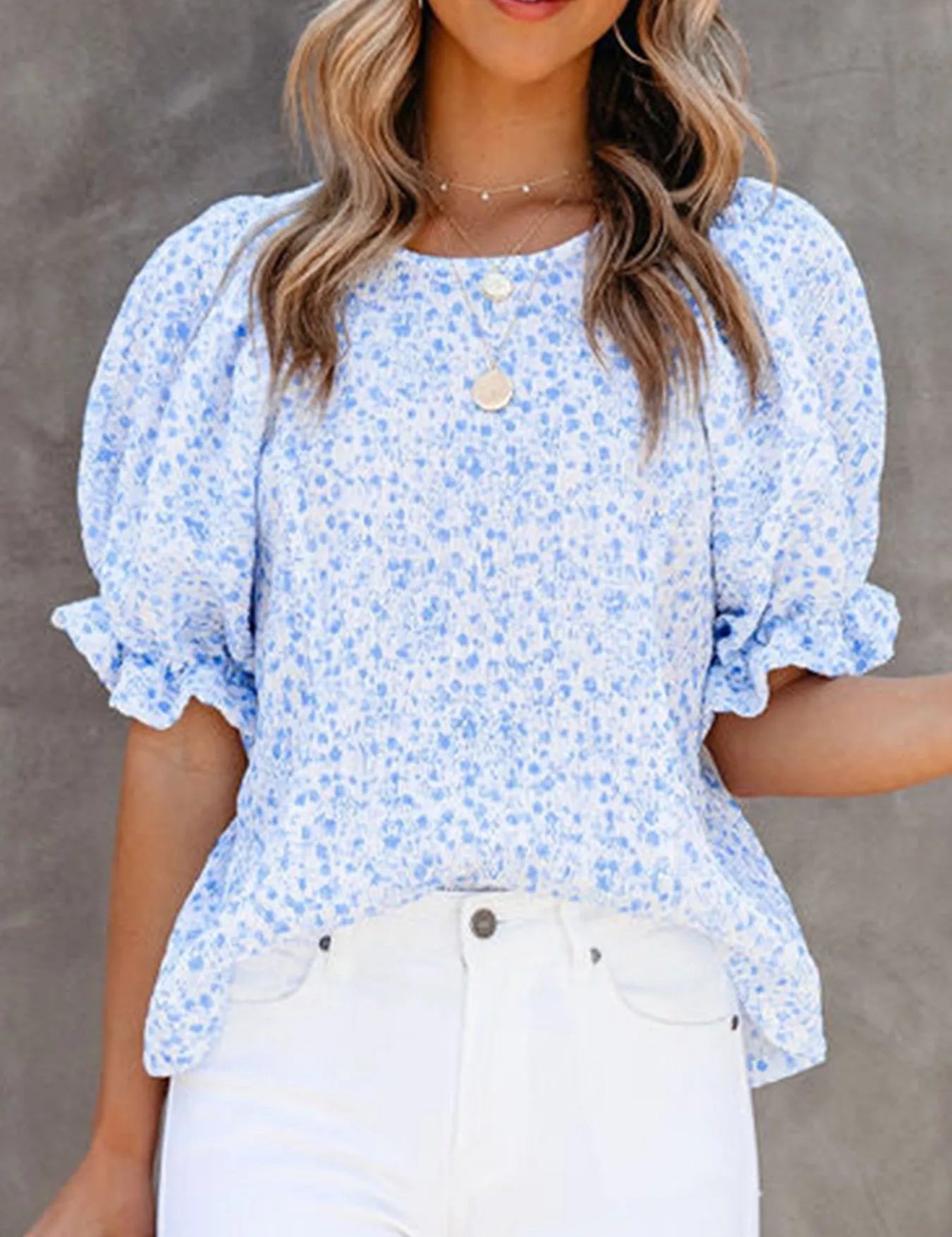 Plus Size Floral Blouse – Pink Colorway – Chaotic Fashion
