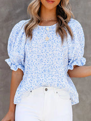 Plus Size Floral Blouse – Pink Colorway – Chaotic Fashion