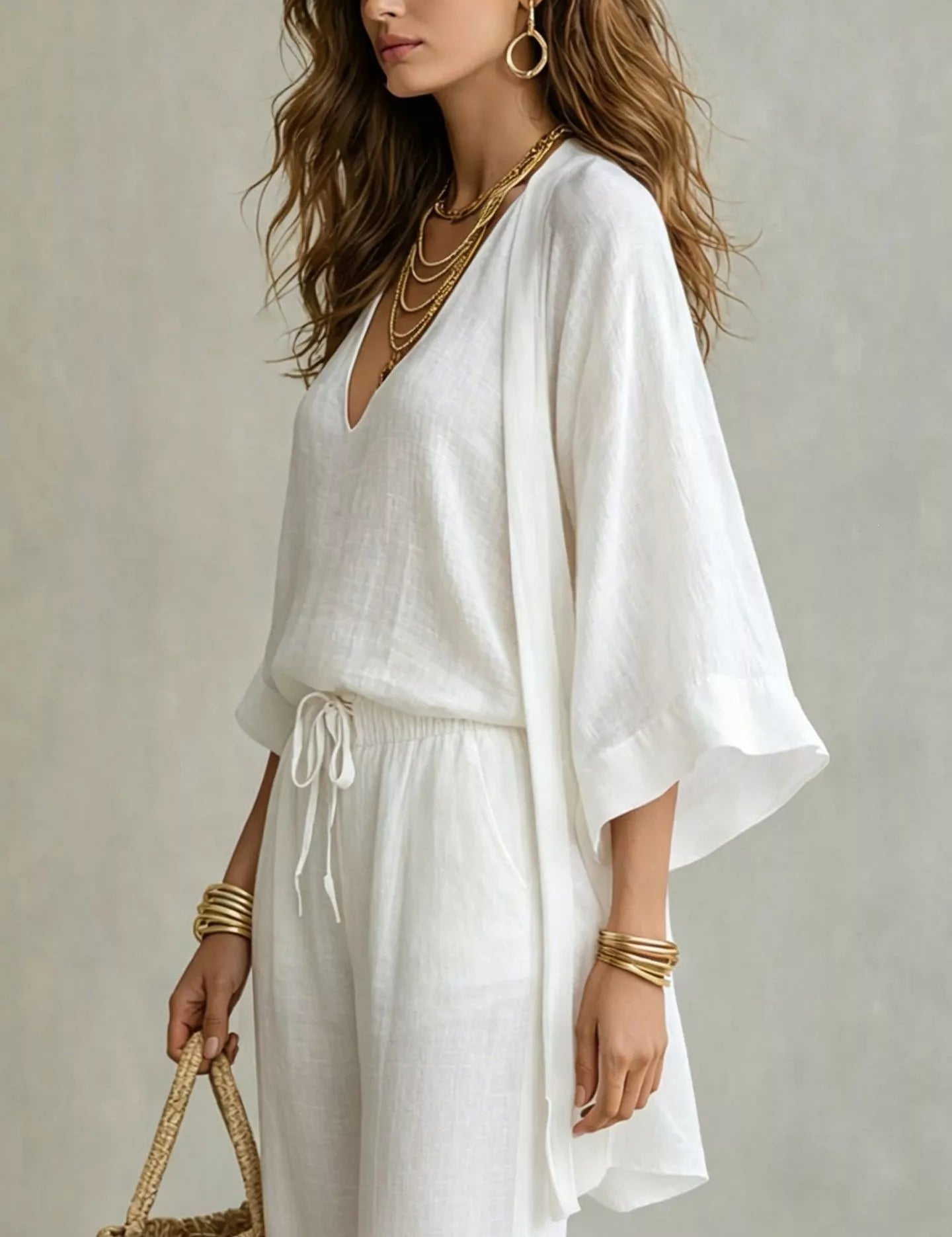 Women's cardigan, v-neck
