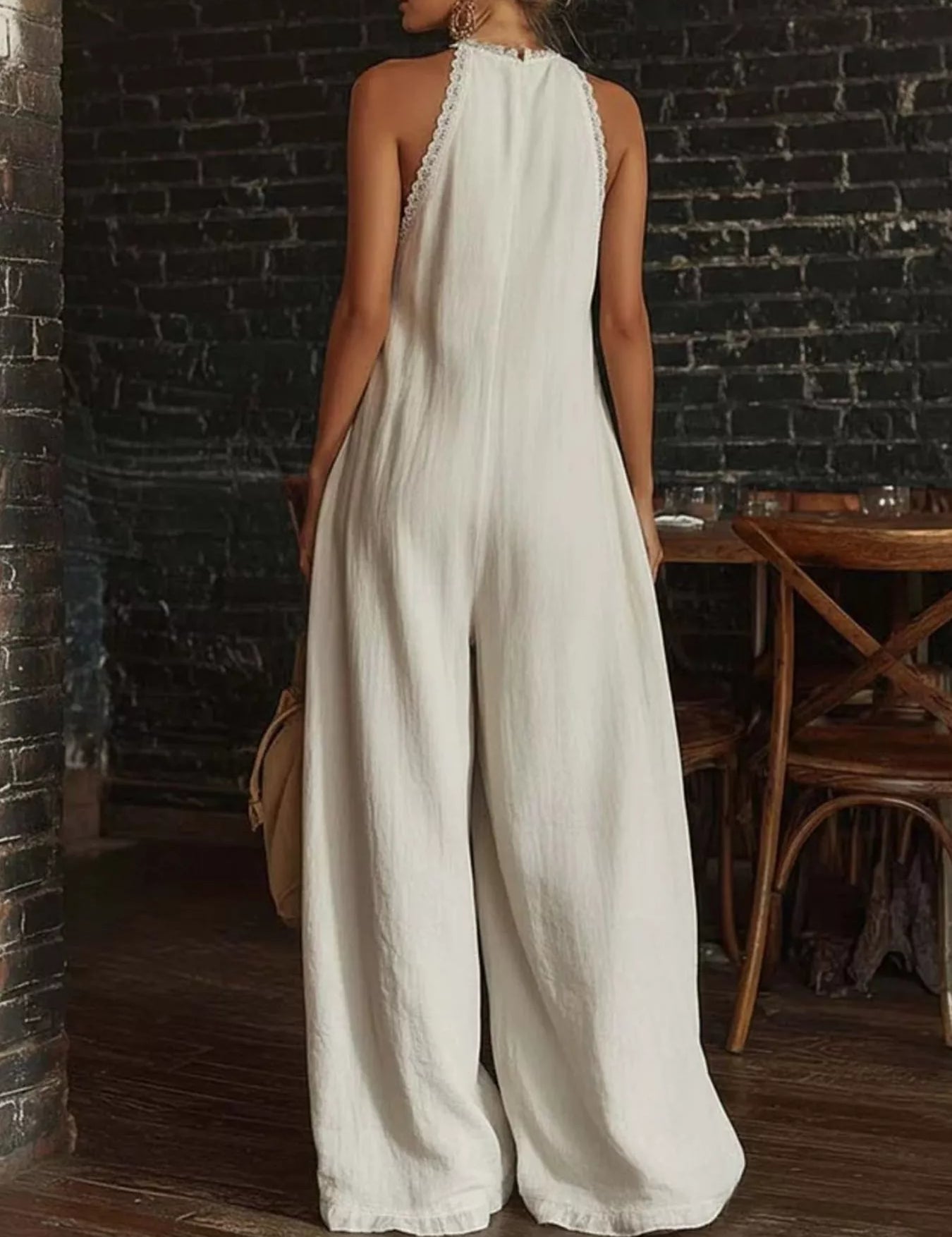 Women's jumpsuit, halter neck