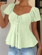 Flutter Sleeve Blouse – Yellow Colorway – Chaotic Fashion