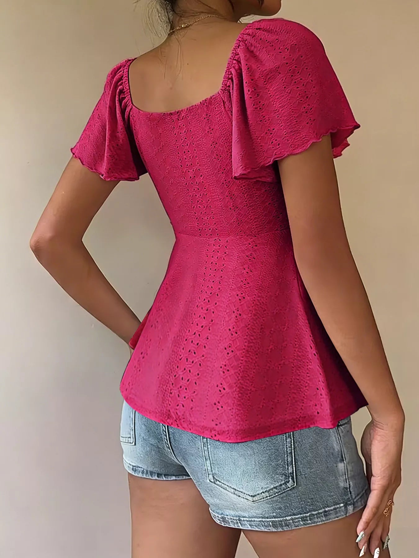 Romantic Summer Top – Ocean Green Colorway – Chaotic Fashion