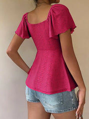 Romantic Summer Top – Ocean Green Colorway – Chaotic Fashion
