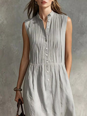 Women's midi dress, sleeveless