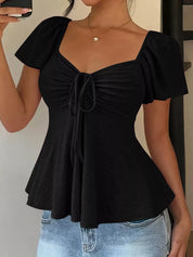 Sweetheart Neck Top – Pink Colorway – Chaotic Fashion