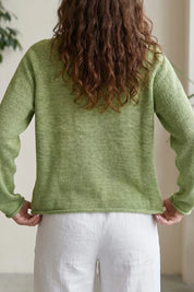 Women's sweater, round neck