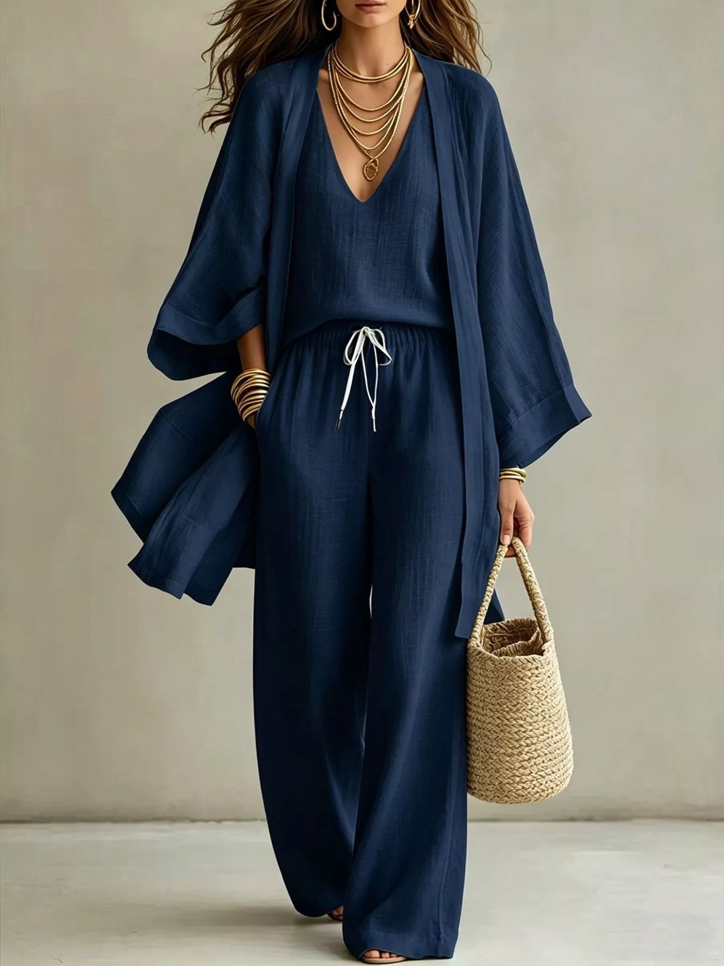 Women's cardigan, v-neck