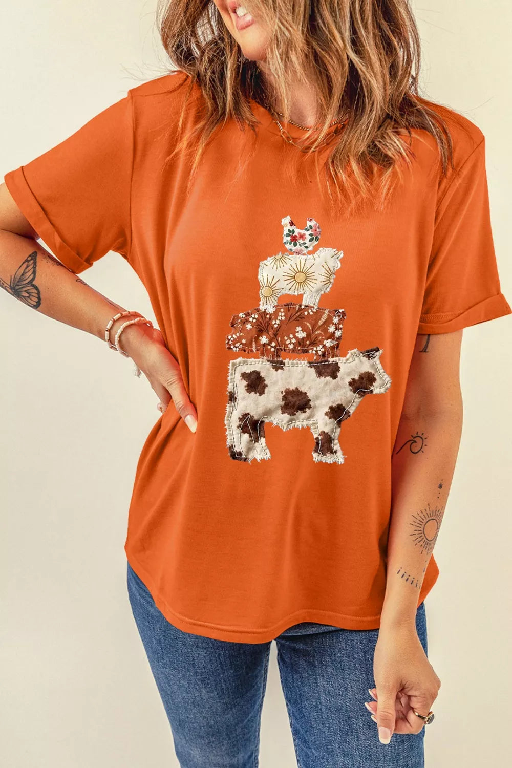 Women's Unique Animal Graphic Tee – Conversation Starter Top – Chaotic Fashion