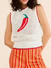 Boho Crochet Tank – Summer Sleeveless Top – Chaotic Fashion