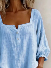 Women's blouse, square neck