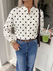 Women's polka dot shirt