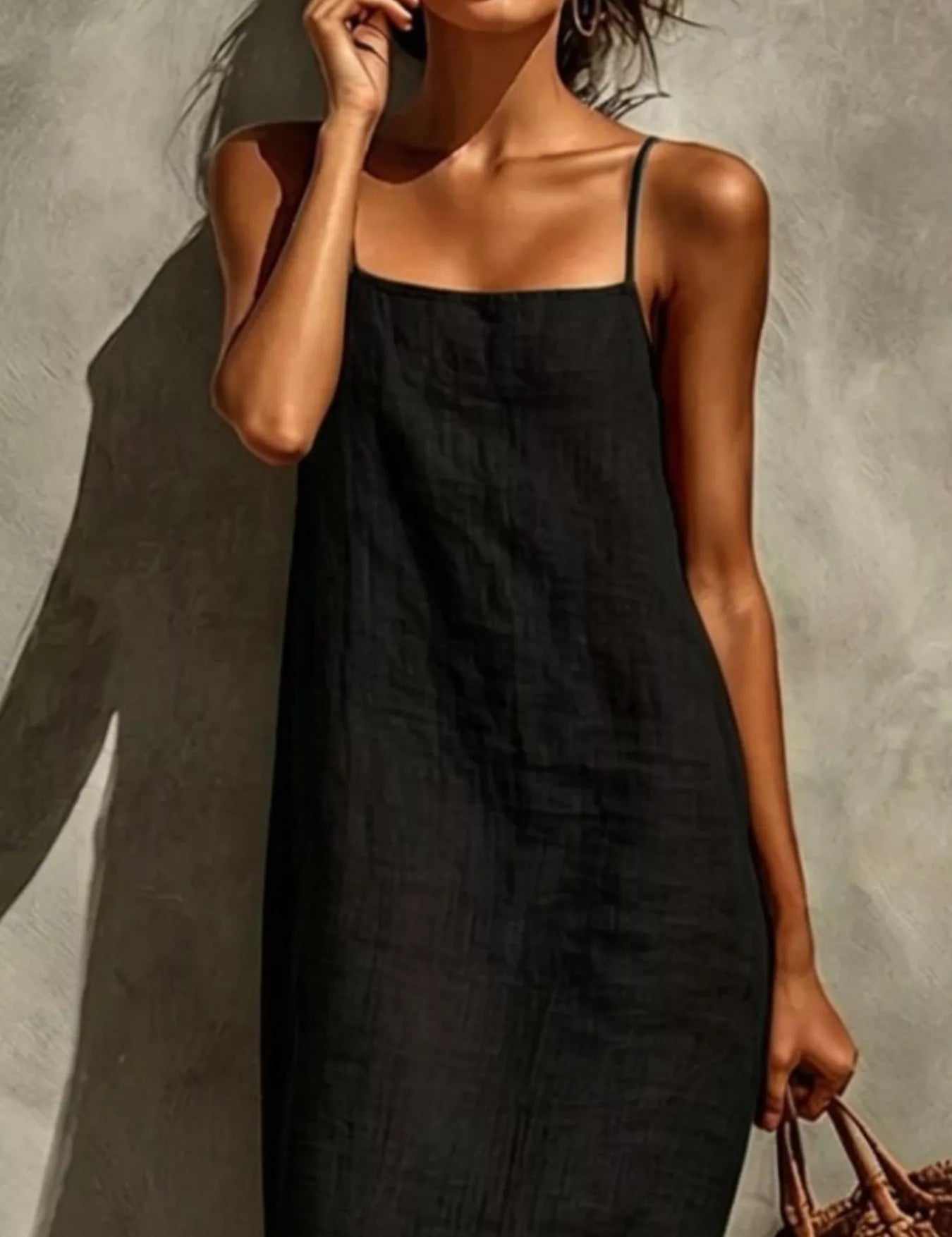 Maxi Dress for Women – Taupe Relaxed Fit – Chaotic Fashion