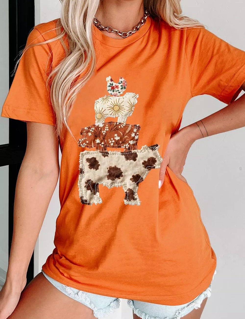 Women's Animal Graphic Tee – Unique Print Short Sleeve – Chaotic Fashion