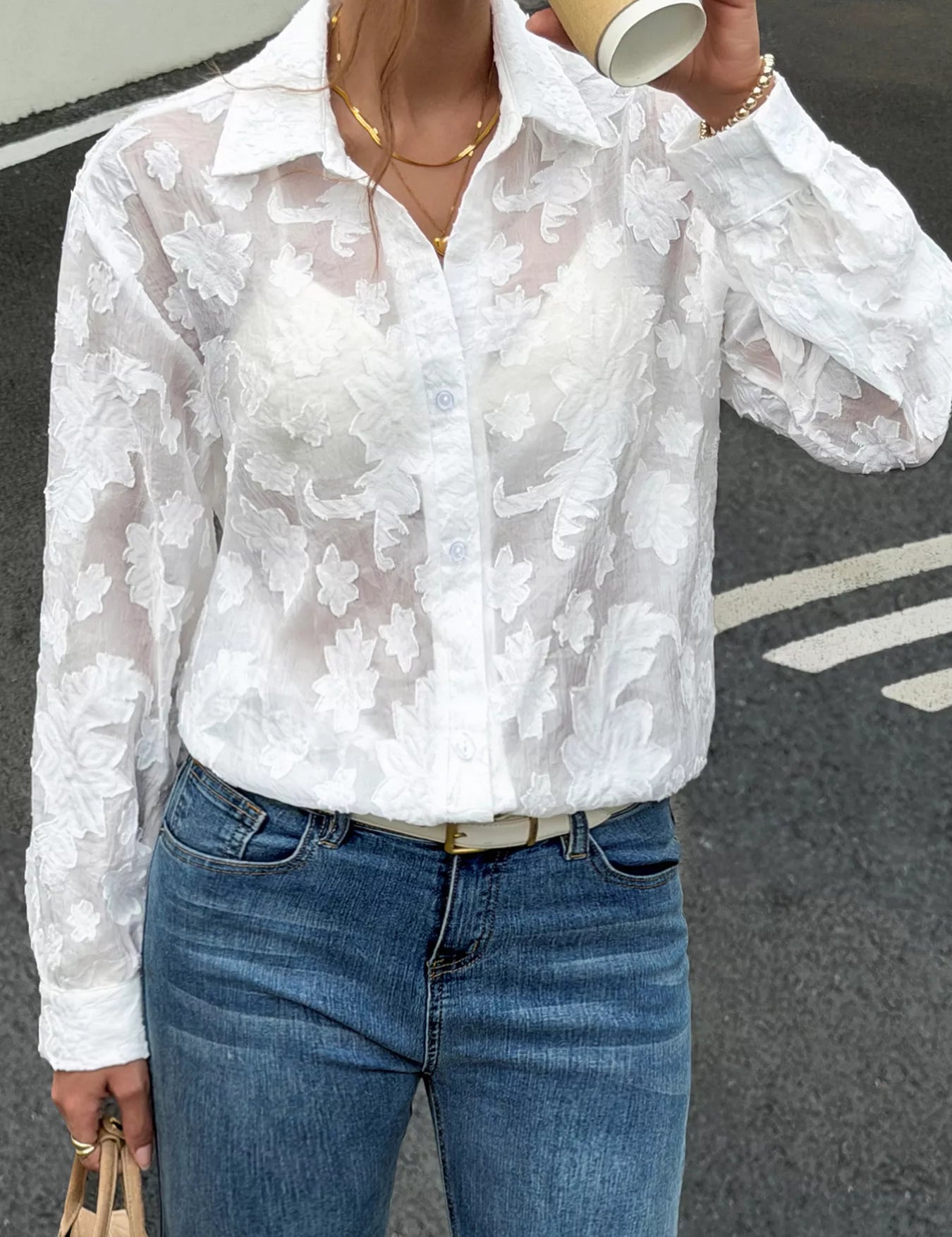 Women's floral shirt