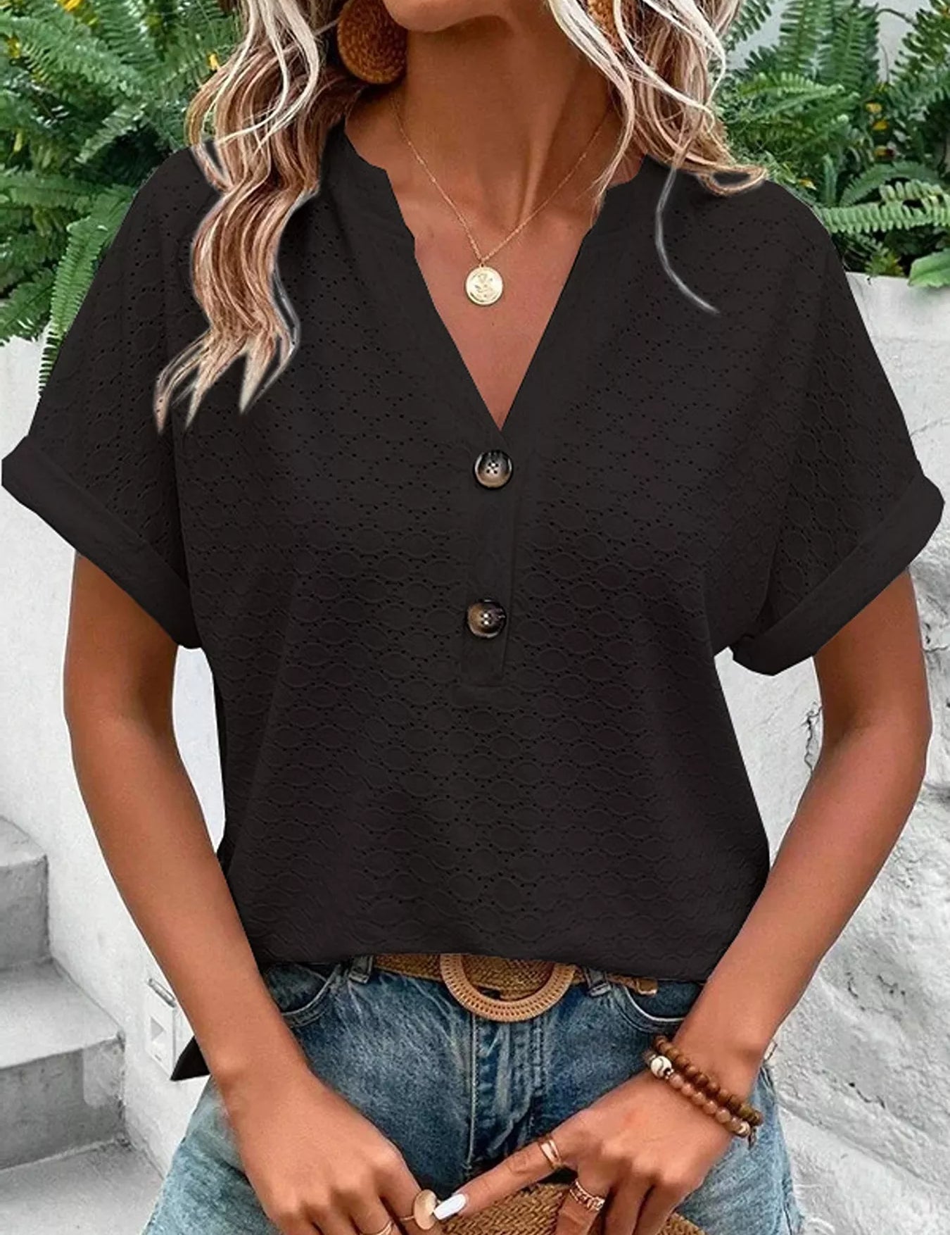 Work Top for Women – Structured Poly-Spandex – Chaotic Fashion