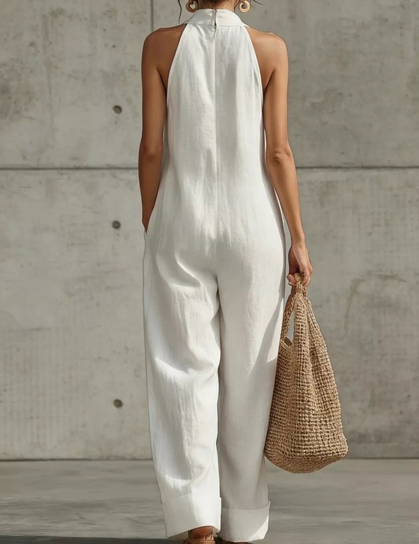 Women's jumpsuit, halter neck