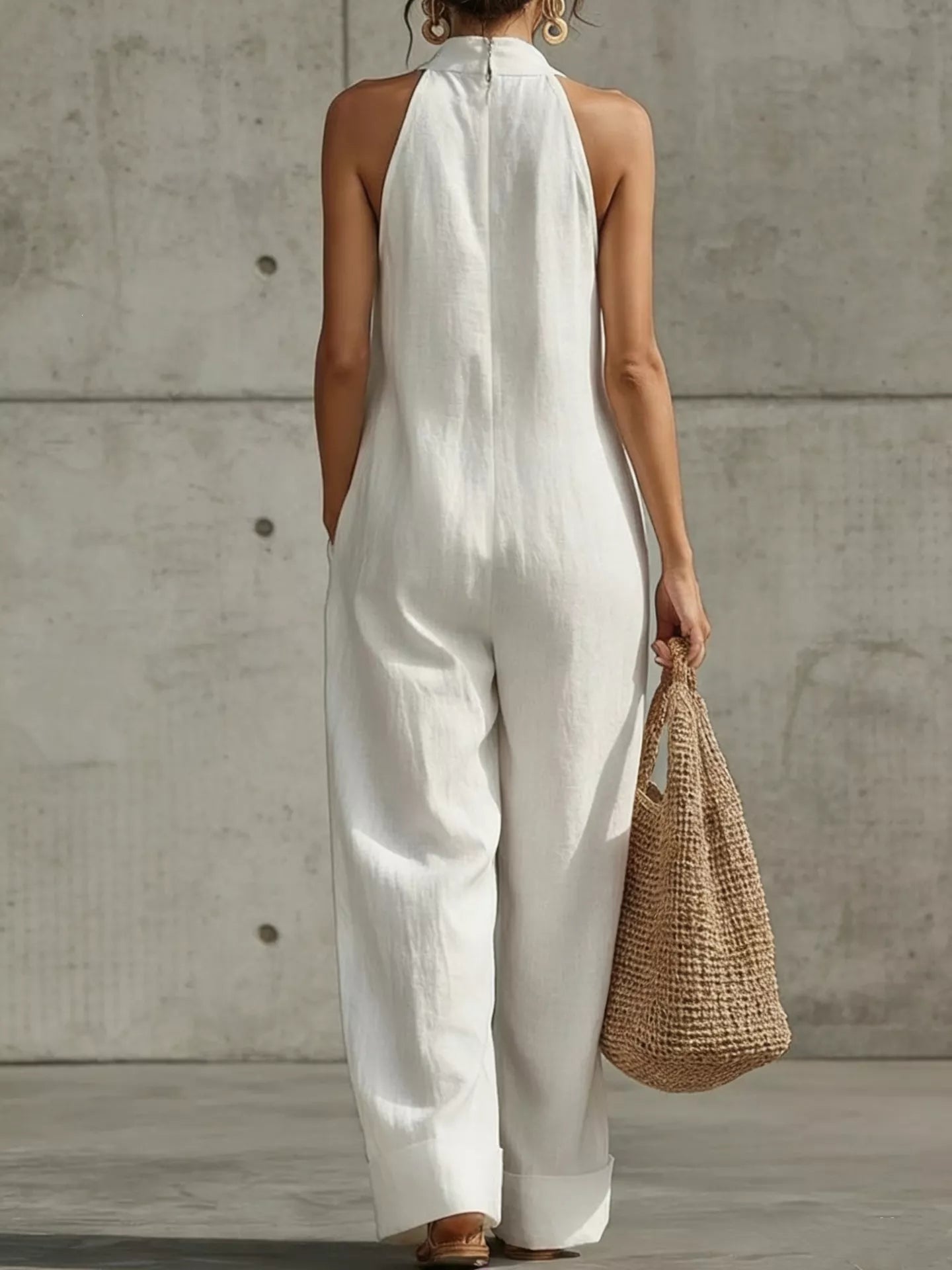 Women's jumpsuit, halter neck
