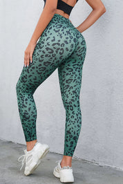 Wide Waistband Leggings – Turquoise Colorway – Chaotic Fashion