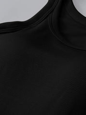 Tank with Built-In Bra – Khaki Comfort Stretch – Chaotic Fashion