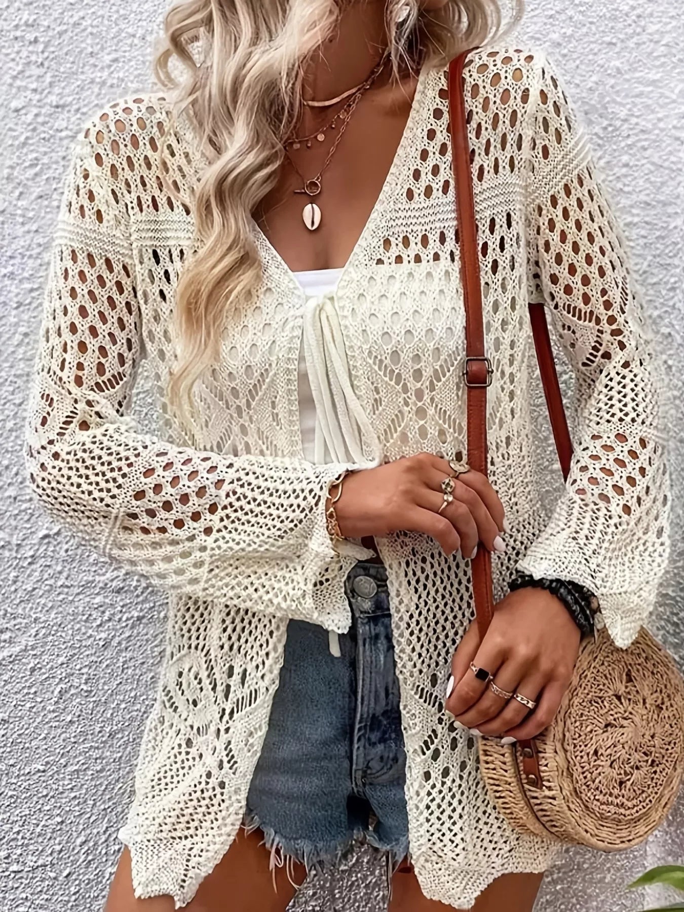 Women's crochet cardigan