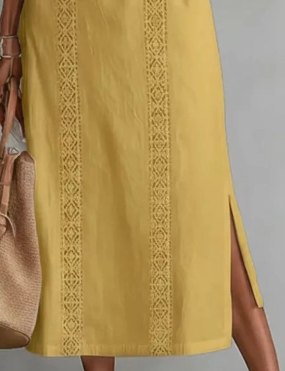 Maxi Dress with Pockets – Gold Everyday Look – Chaotic Fashion