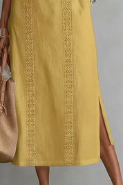 Maxi Dress with Pockets – Gold Everyday Look – Chaotic Fashion