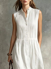 Women's midi dress, sleeveless