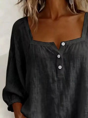 Women's blouse, square neck