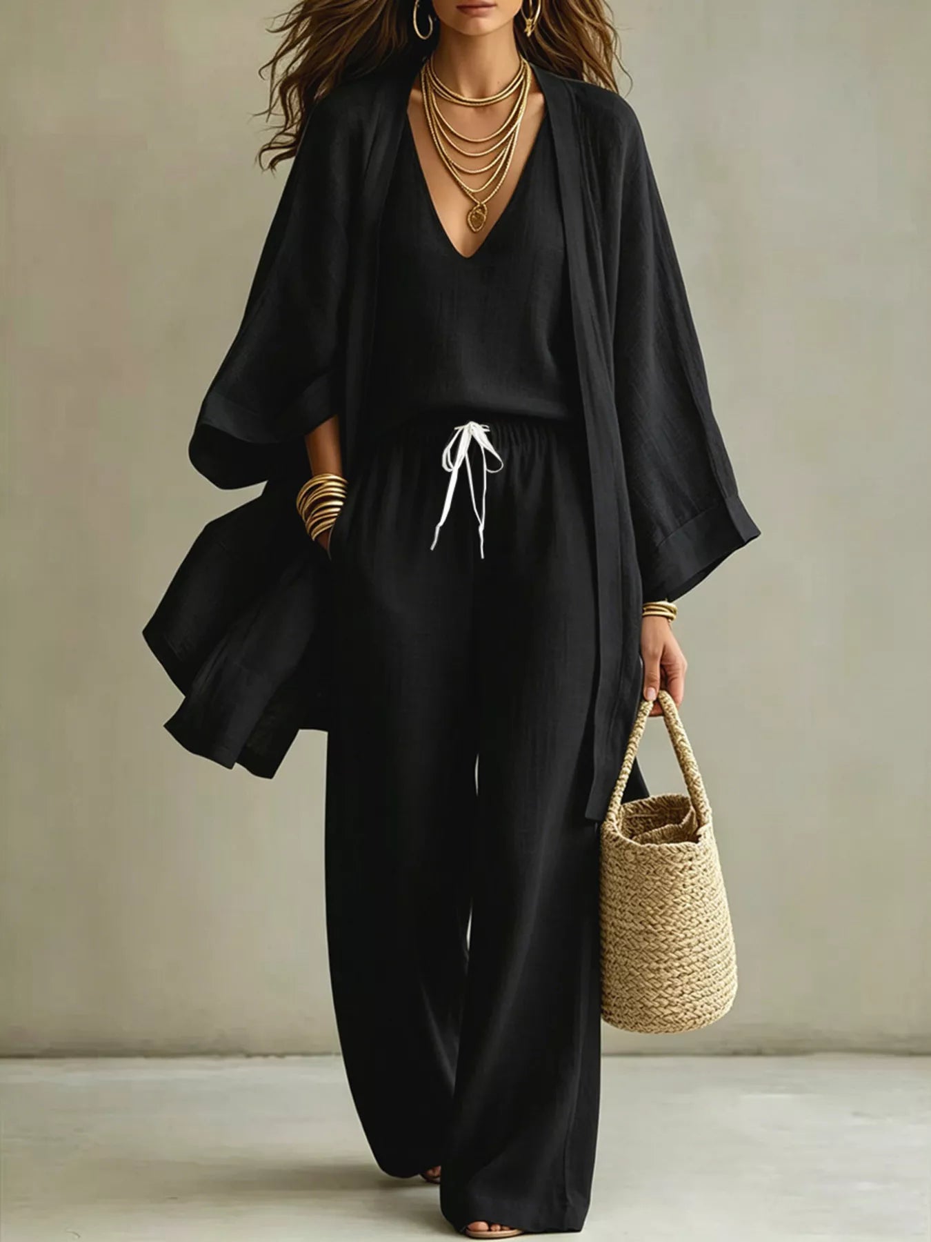 Women's cardigan, v-neck