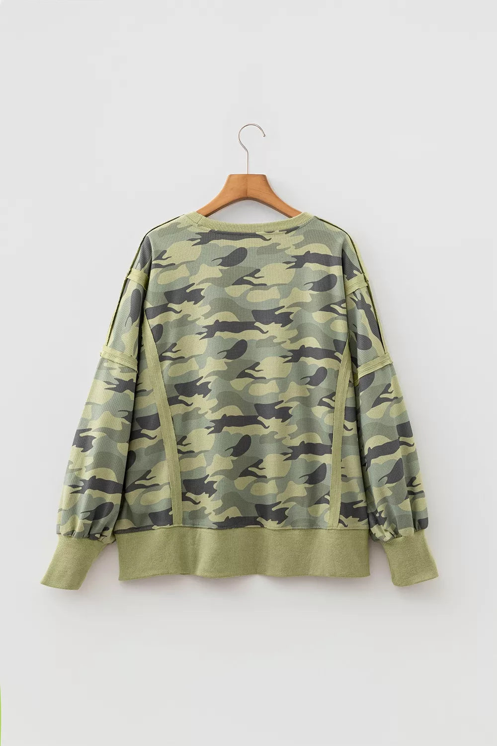 Women's camouflage top, long sleeve