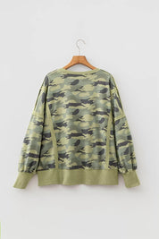 Women's camouflage top, long sleeve