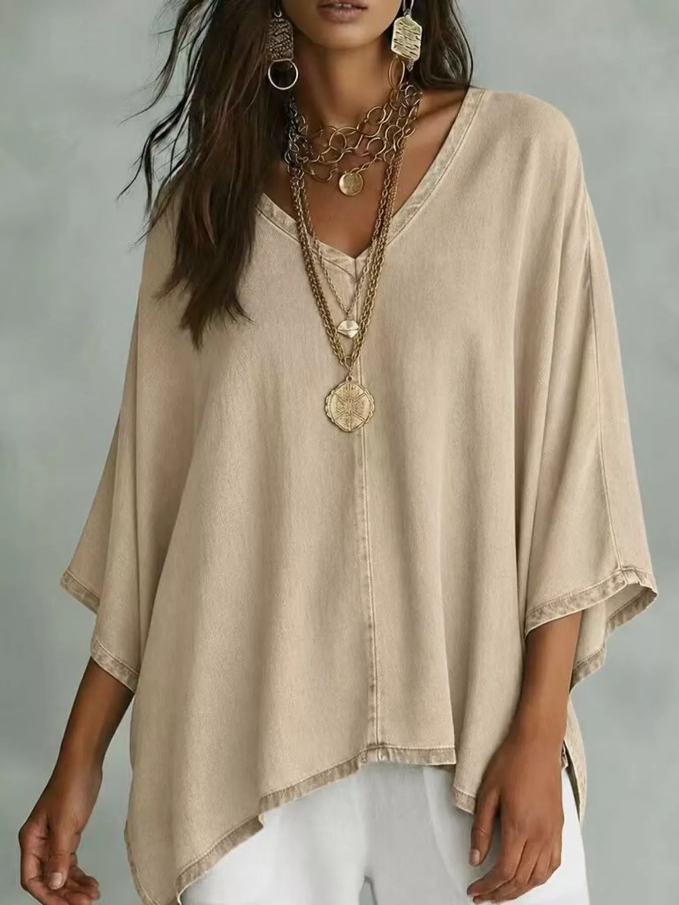 Dolman Batwing Tee – Versatile Layering Top – Chaotic Fashion