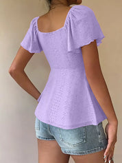 Women's Sweetheart Neck Blouse – Soft Romantic Look – Chaotic Fashion