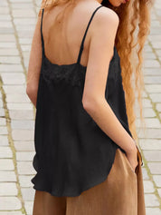 Soft Camisole Top – Elegant Lace Edging – Chaotic Fashion