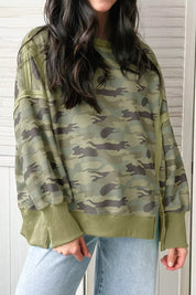 Women's camouflage top, long sleeve