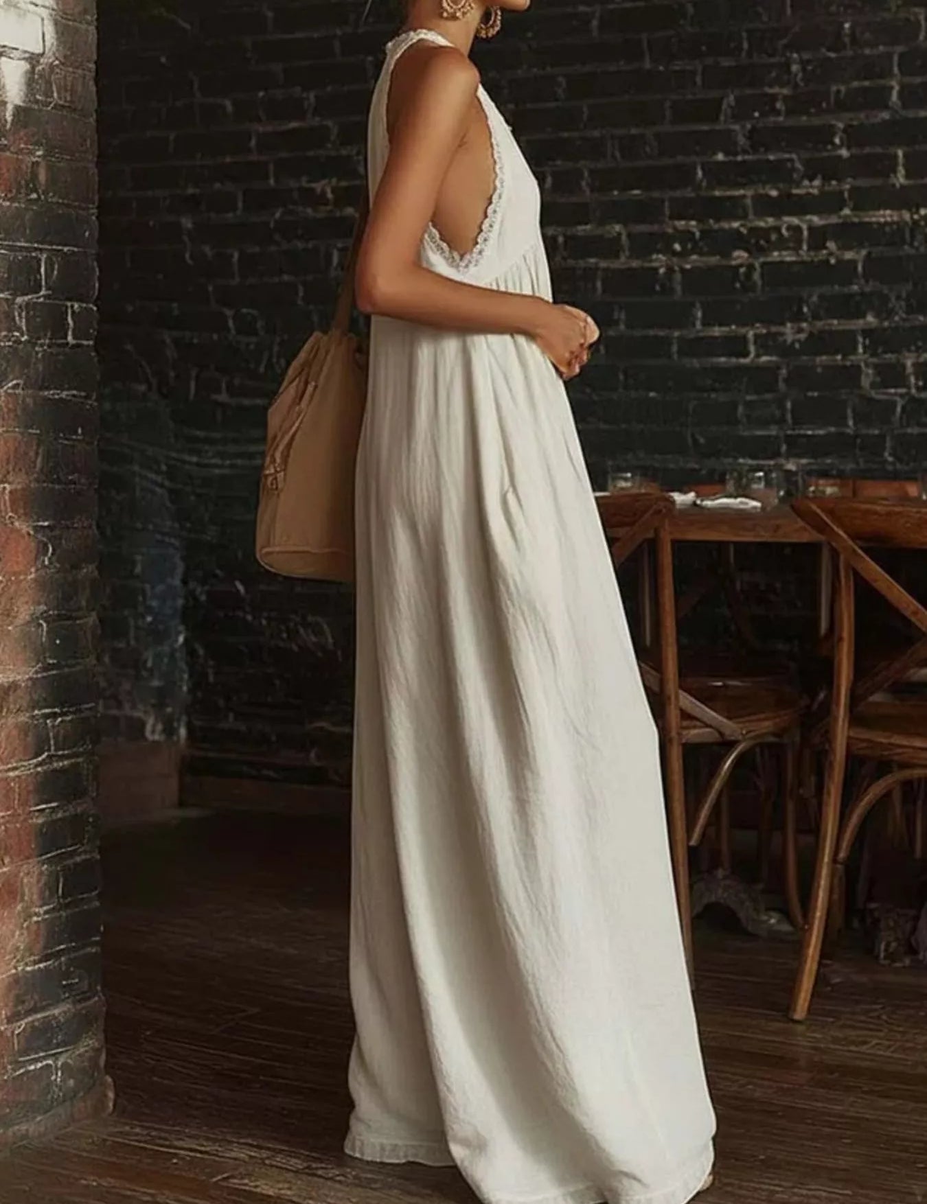 Women's jumpsuit, halter neck