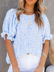 Floral Print Blouse – Lightweight Summer Top – Chaotic Fashion
