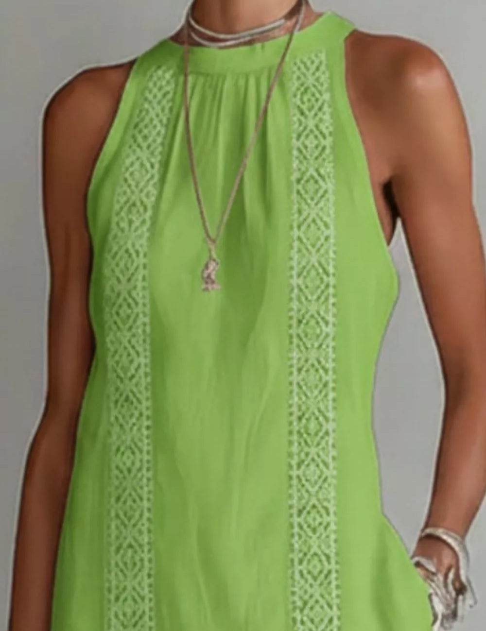 Womens Maxi Dress – Side Slit Detail in Light Blue – Chaotic Fashion