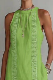 Womens Maxi Dress – Side Slit Detail in Light Blue – Chaotic Fashion