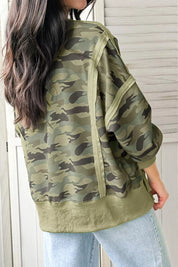 Women's camouflage top, long sleeve