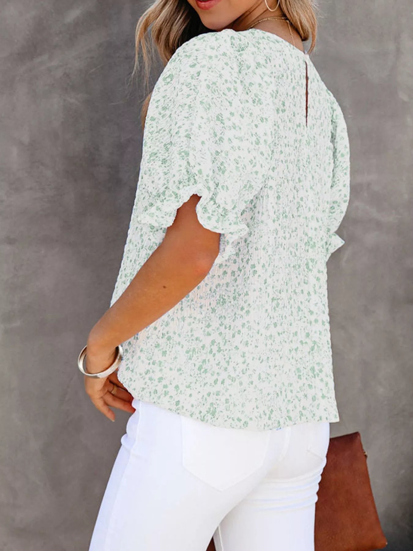 Women's Floral Print Top – Romantic Summer Blouse – Chaotic Fashion