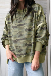 Women's camouflage top, long sleeve