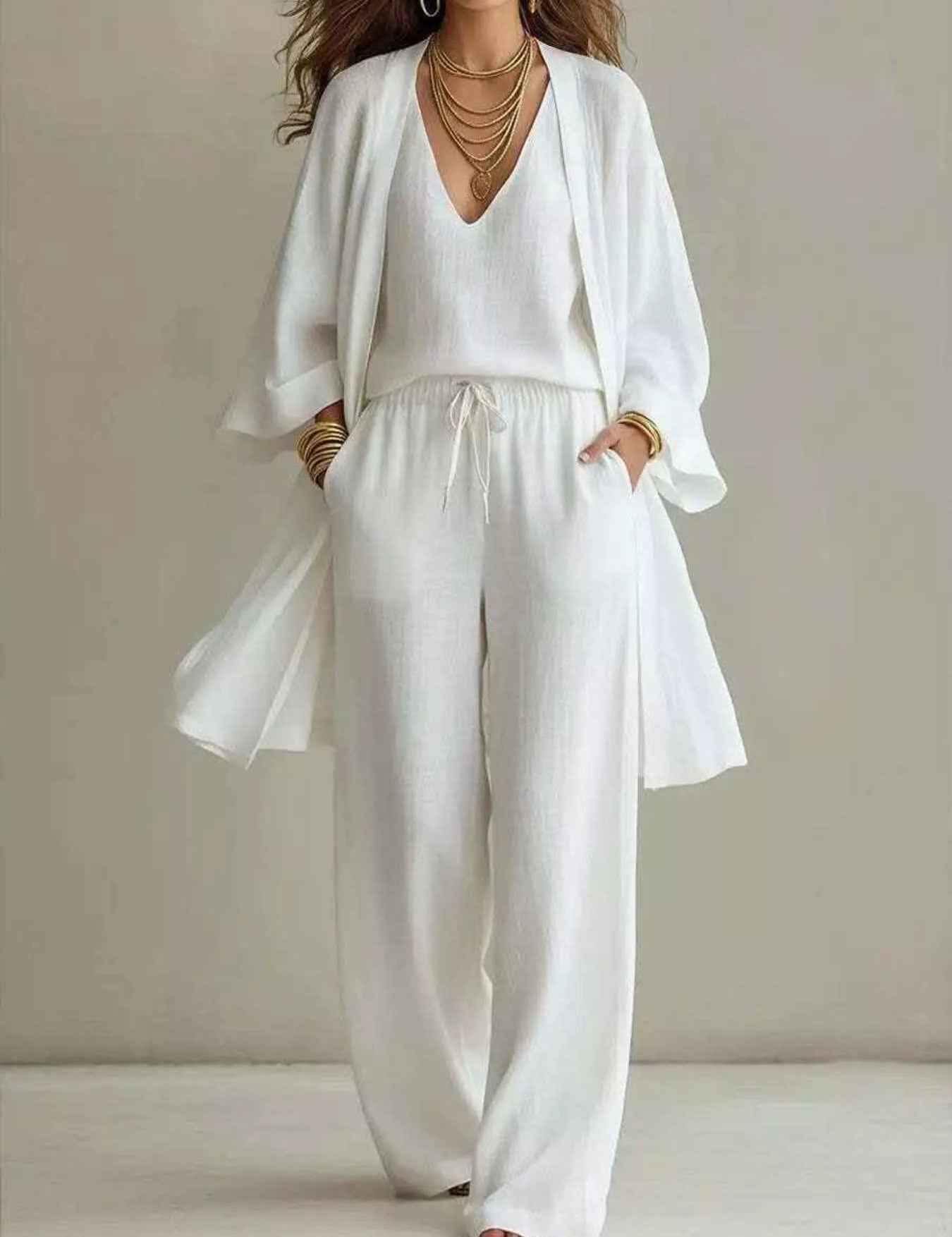 Women's cardigan, v-neck