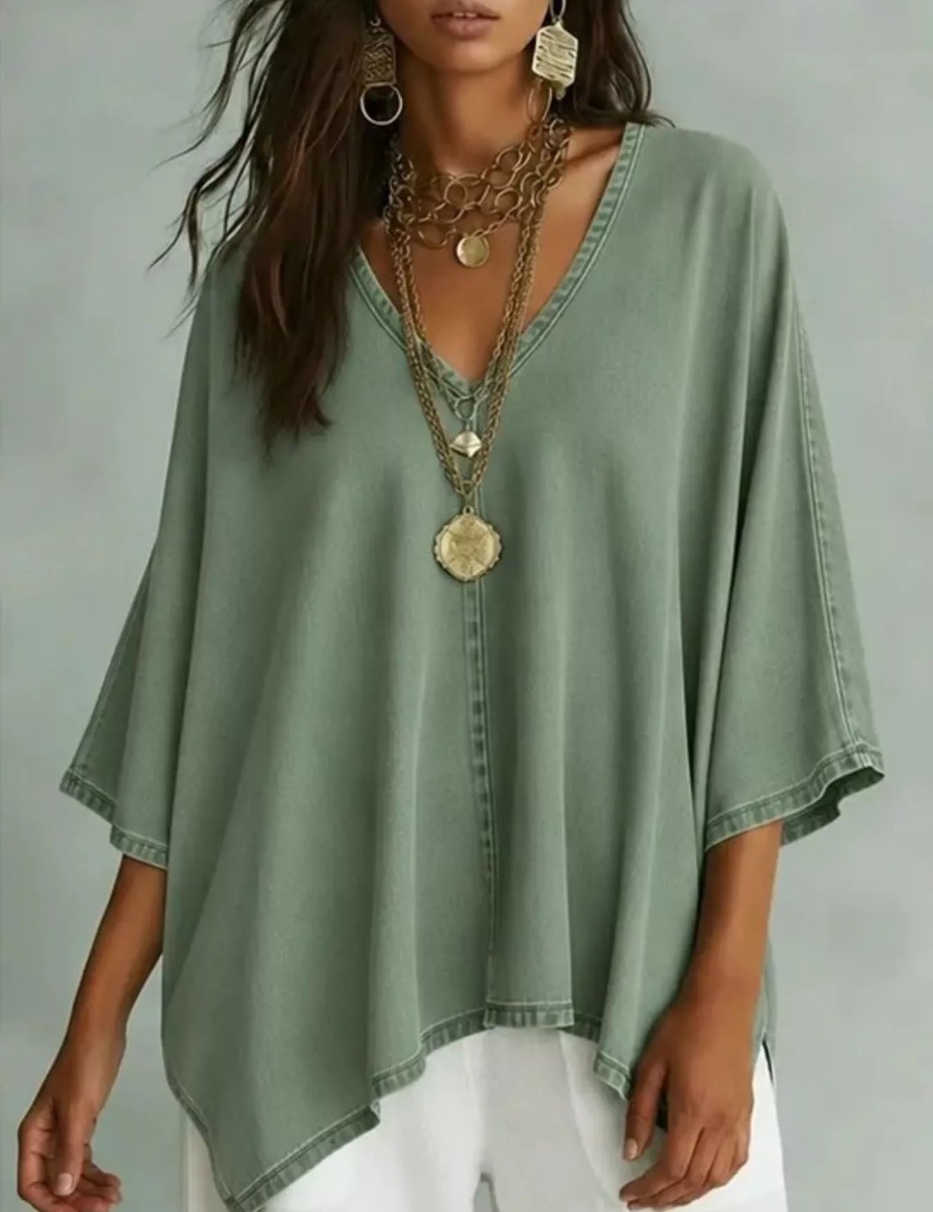 Batwing Sleeve Tee for Women – Everyday Comfort – Chaotic Fashion