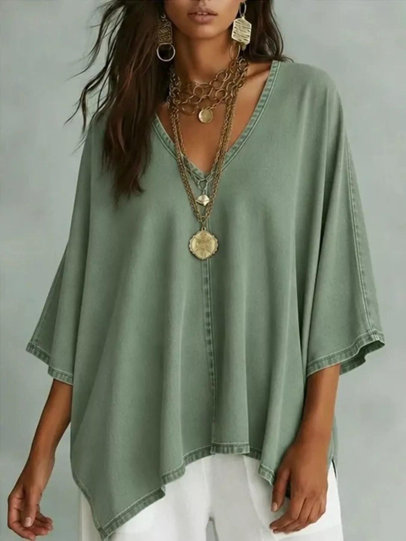 Batwing Sleeve Tee for Women – Everyday Comfort – Chaotic Fashion