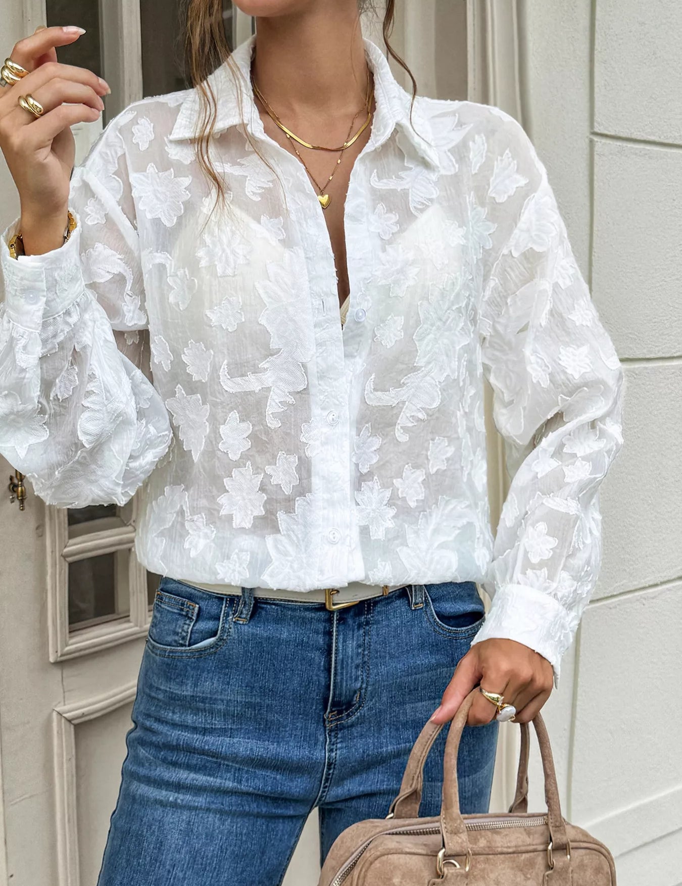 Women's floral shirt