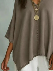 V-Neck Dolman Top – Soft Flowy Fabric – Chaotic Fashion